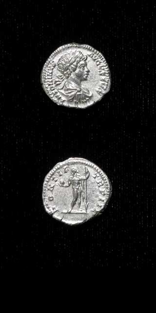 Silver Denarius of Emperor Caracalla, 199 CE - 201 CE