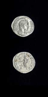 Silver Denarius of Emperor Elagabalus, 220 CE - 222 CE