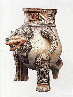 Guanacaste-Nicoya Jaguar Effigy Vessel, 1200 CE - 1550 CE