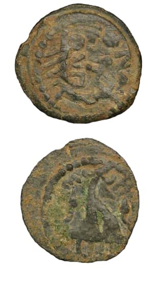 Jewish Bronze Prutah of King Herod Archelaus, 4 BCE - 6 CE