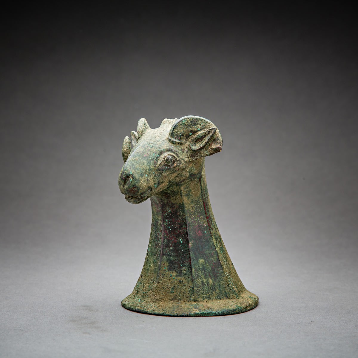 Bronze bust of a ram, 300 BCE - 200 BCE