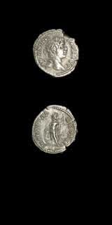 Silver Denarius of Emperor Caracalla, 200 CE - 210 CE