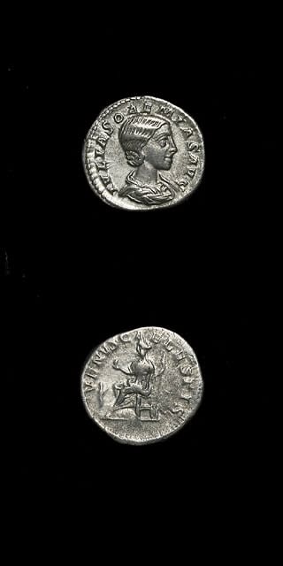 Silver Denarius of Julia Soaemias, 218 CE - 222 CE