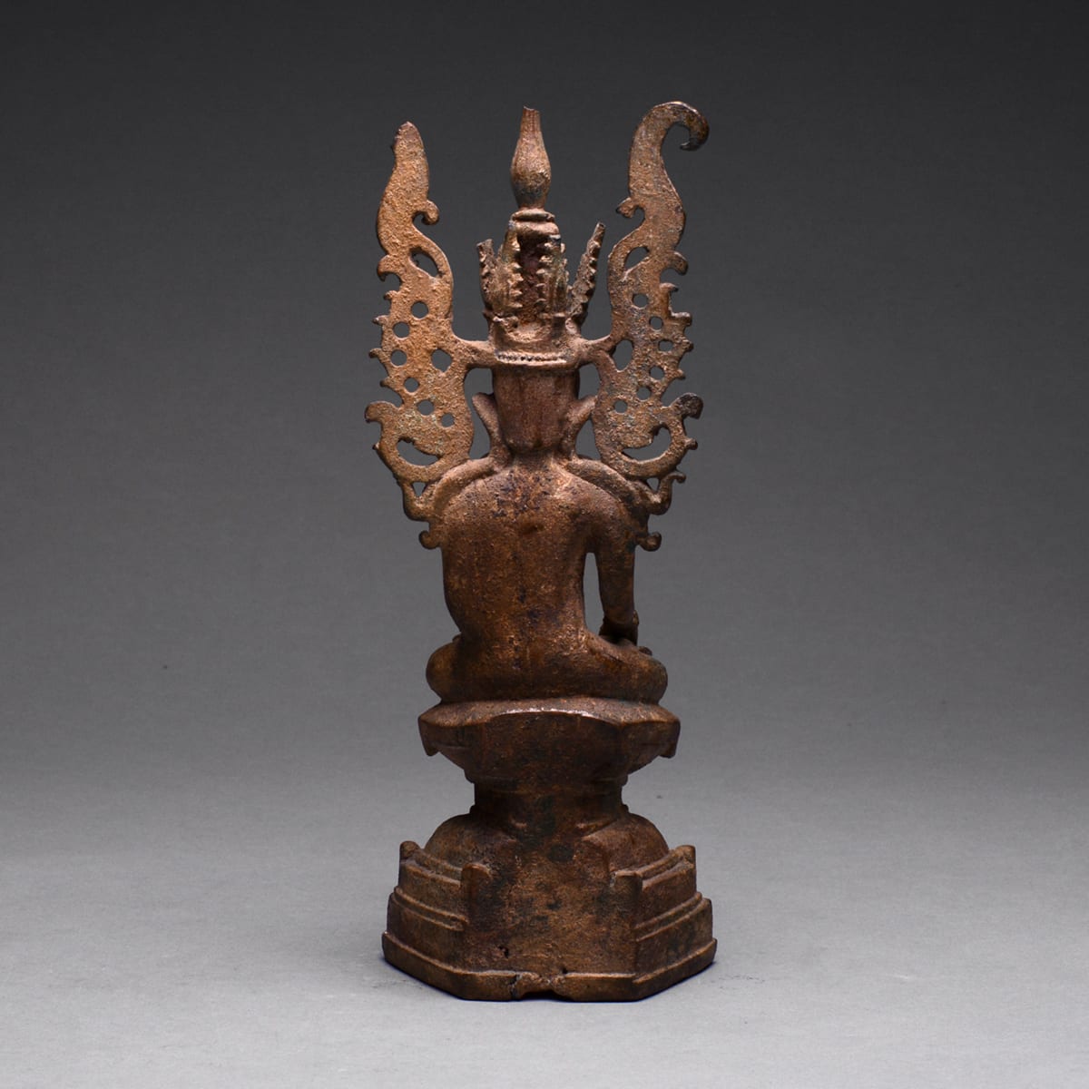 Shan Bronze Sculpture of Buddha as the Subduer of Jambhupati, 17th Century CE - 18th Century CE