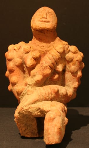 Djenne Terracotta Figure of a Kneeling Male, 1200 CE - 1400 CE