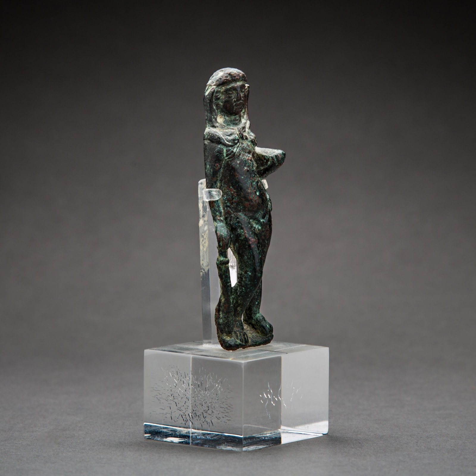 Roman Bronze Applique Sculpture of Herakles, 100 CE - 300 CE