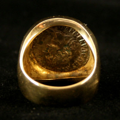 Silver coin of Roman Emperor Nerva, 96 CE - 98 CE