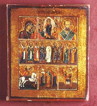 Septpartite Icon, 1750 CE - 1900 CE