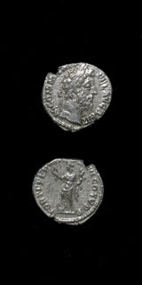 Silver Denarius of Emperor Commodus, 180 CE - 192 CE