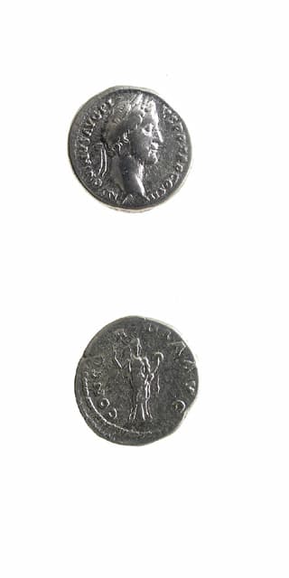 Silver Denarius of Emperor Antoninus Pius, 138 CE - 161 CE