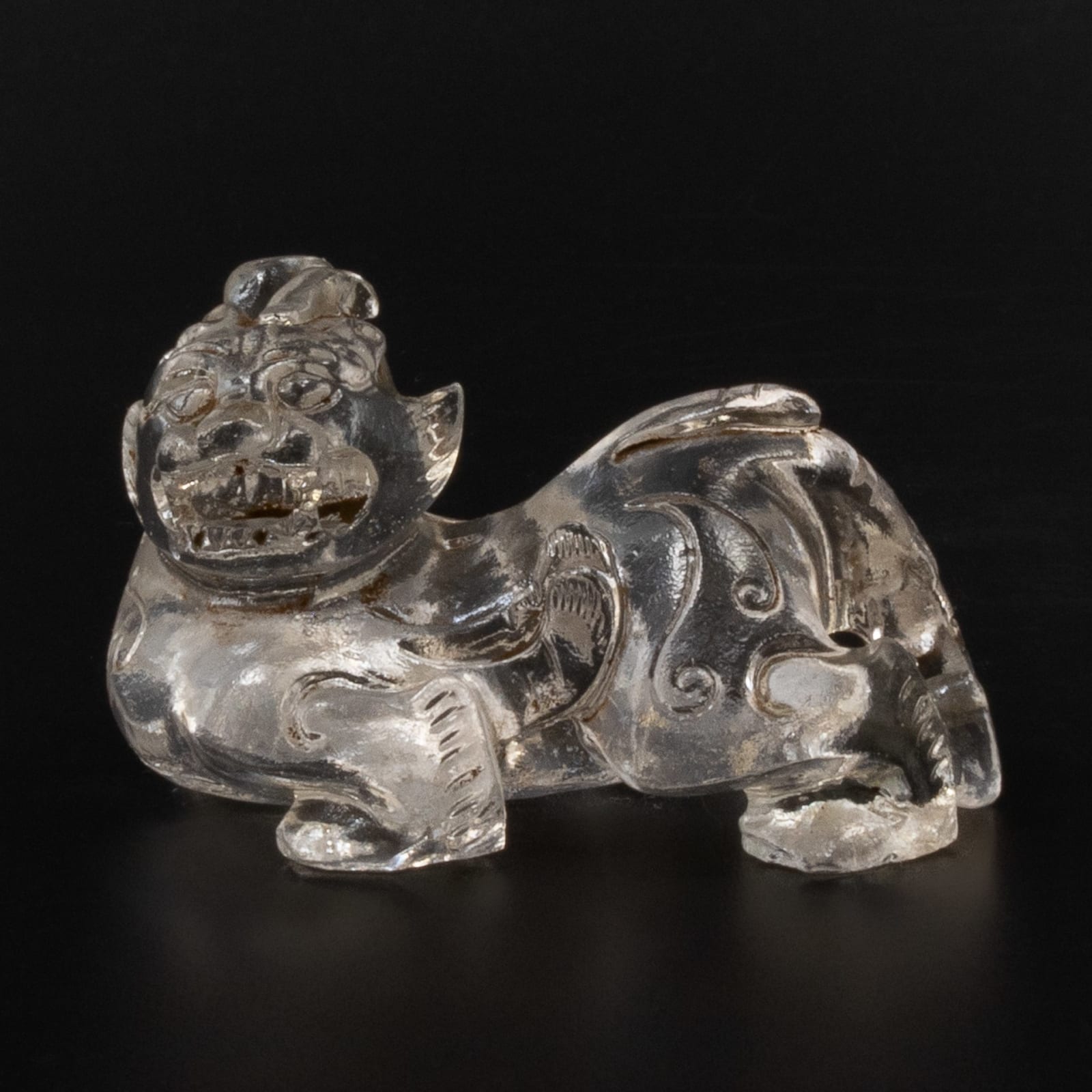 Glass figurine of a mythological beast, 1644-1912 CE