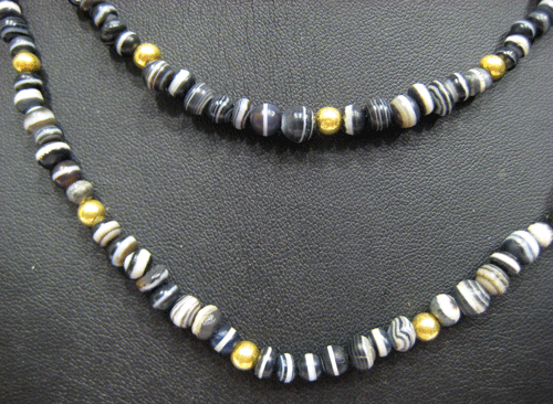 Agate Bead Necklace, 3000 BCE - 300 CE