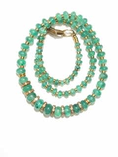 Necklace of Emerald Beads
