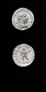 Silver Denarius of Emperor Elagabalus, 220 CE - 222 CE