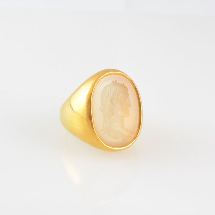 Classical Revival Intaglio of a Roman Emperor, 1700 CE - 1800 CE