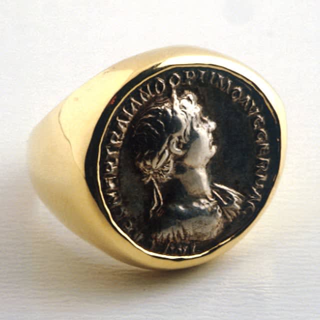 Silver Denarius of Roman Emperor Trajan, 98 CE - 117 CE