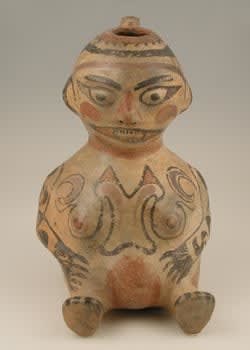 Vessel in the Form of a Seated Woman, 800 CE - 1200 CE