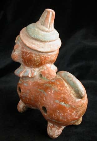 Mayan Zoomorphic Effigy Ocarina, 500 CE - 1000 CE