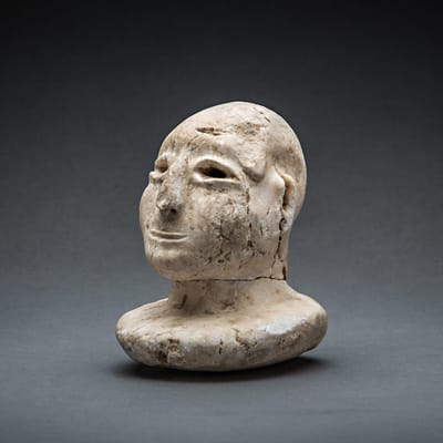 Bactrian Stone Head, 2300 BCE - 1500 BCE