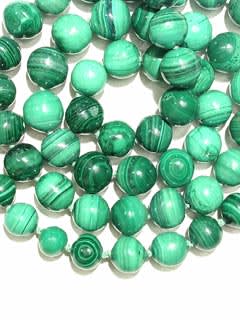 Malachite Bead Necklace