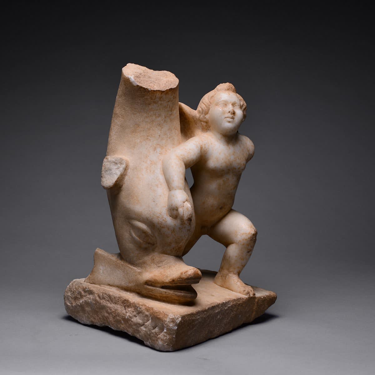 Sculpture of Cupid with a Dolphin, 100 CE - 300 CE