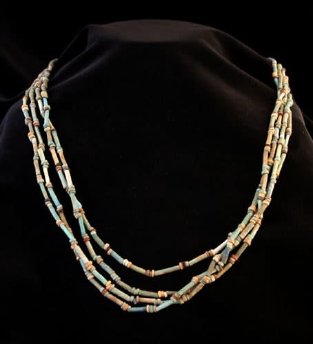 Necklace of Faience Mummy Beads, 1600 BCE - 1100 BCE