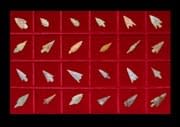 Set of Twenty-Four Neolithic Flint Arrowheads, 6000 BCE - 4000 BCE