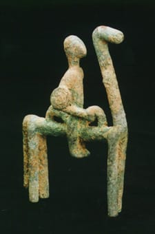 Inland Niger River Delta Bronze Equestrian Sculpture, 12th Century CE - 14th Century CE