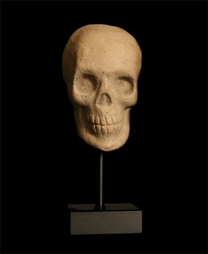 Mayan Terracotta Skull, 500 CE - 900 CE