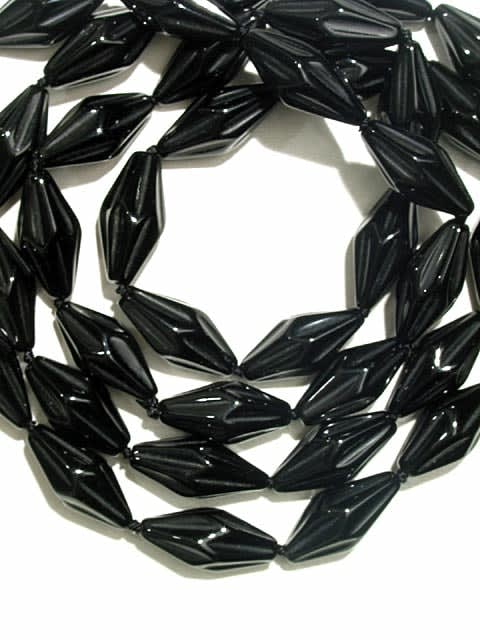 Black Onyx Bead Necklace