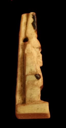 26th Dynasty Faience Amulet of Bes, 664 BCE - 525 BCE