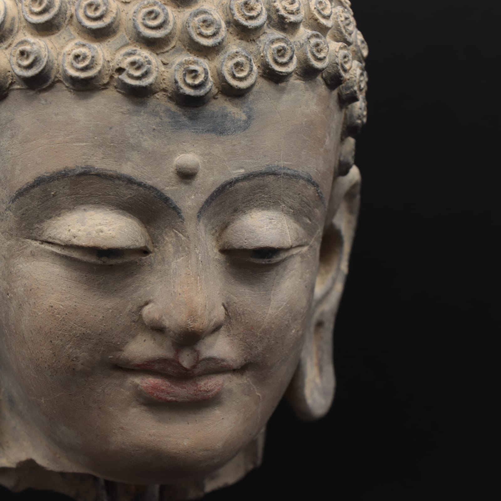 Gandharan Stucco Head of the Buddha, 100 to 300 CE