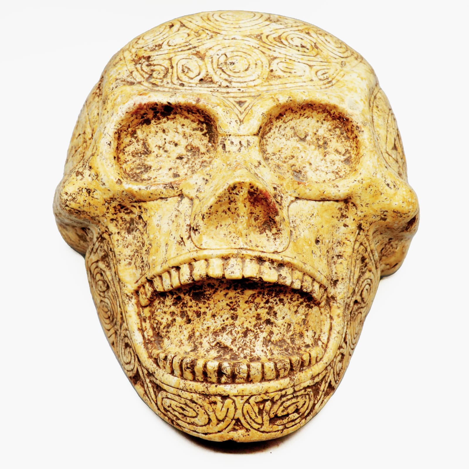 Taíno 'Macorix' Decorated Skull, AD 1400 - AD 1500