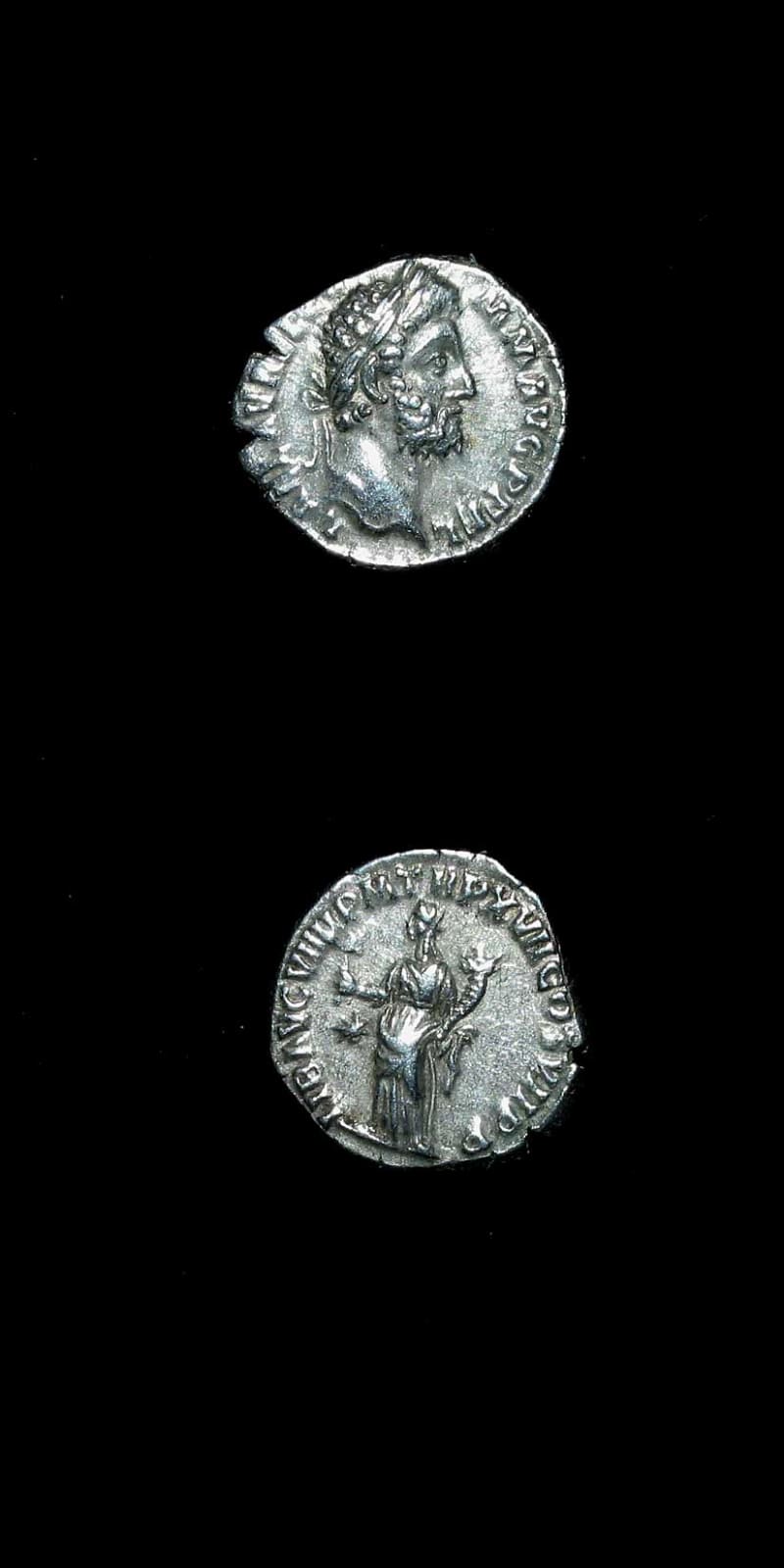 Silver Denarius of Emperor Commodus, 180 CE - 192 CE