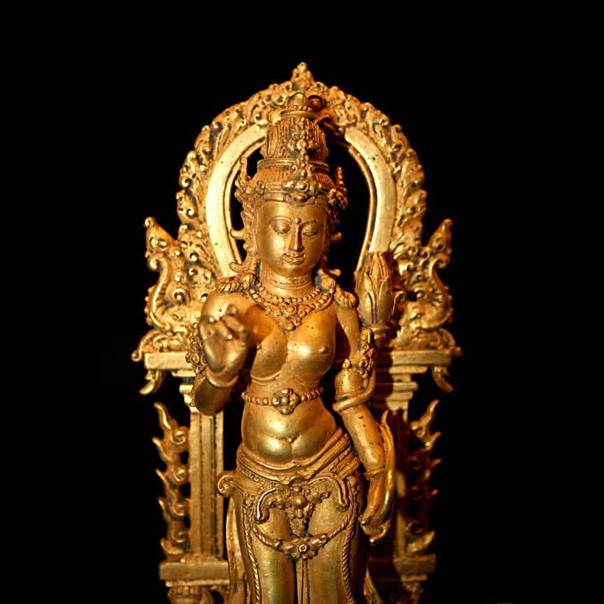 Balinese Gold Figure of Tara, 900 CE - 1300 CE