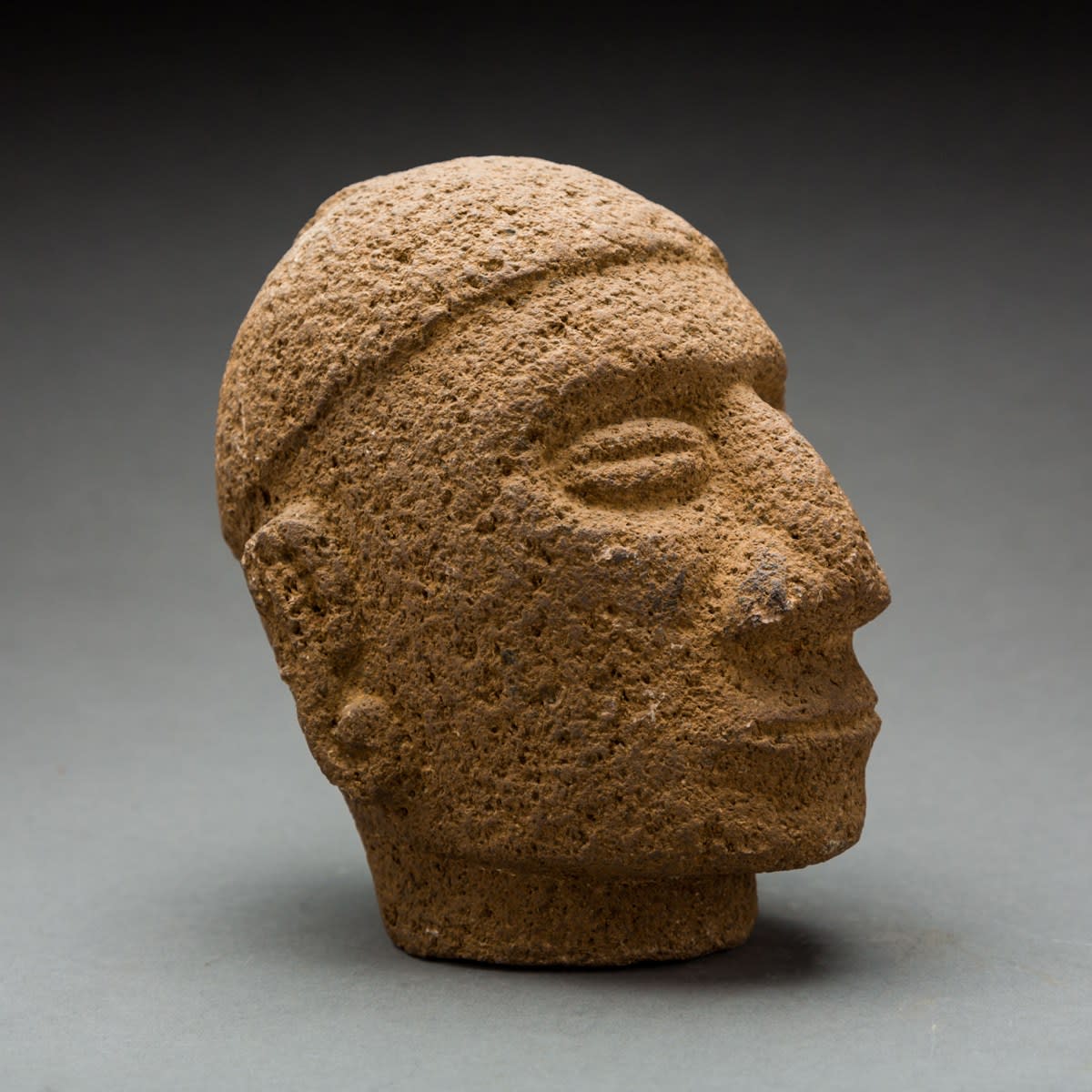 Basalt Trophy Head, 100 CE - 500 CE