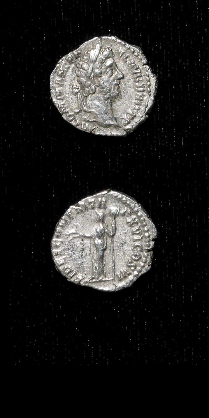 Silver Denarius of Emperor Commodus, 190 CE - 192 CE
