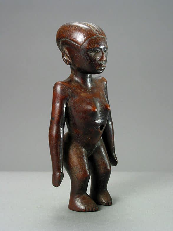 Sukuma Wooden Sculpture of a Standing Woman, 20th Century CE