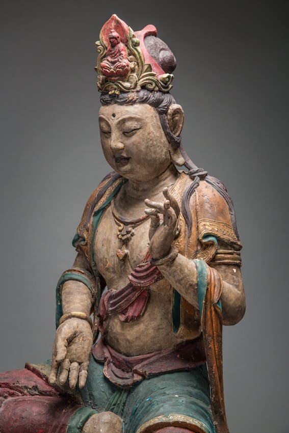 Ming Wooden Polychromed Bodhisattva, 1368 CE - 1644 CE