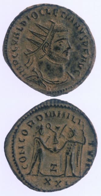 Bronze Antoninianus of Emperor Diocletian, 284 CE - 293 CE