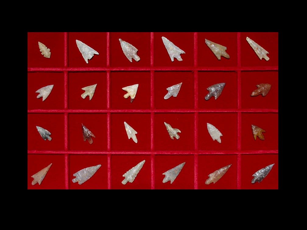 Set of Twenty-Four Neolithic Flint Arrowheads, 6000 BCE - 4000 BCE
