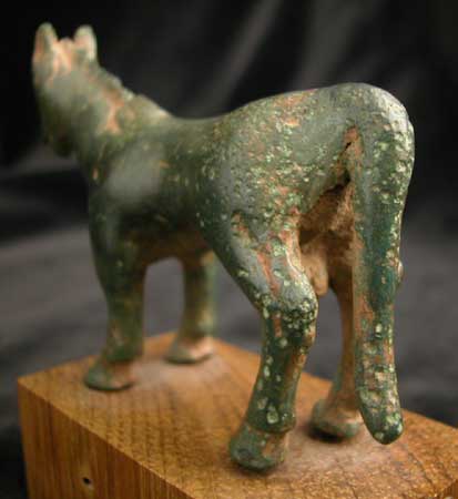 Iberian Bronze Sculpture of a Donkey or Mule, 600 BCE - 400 CE