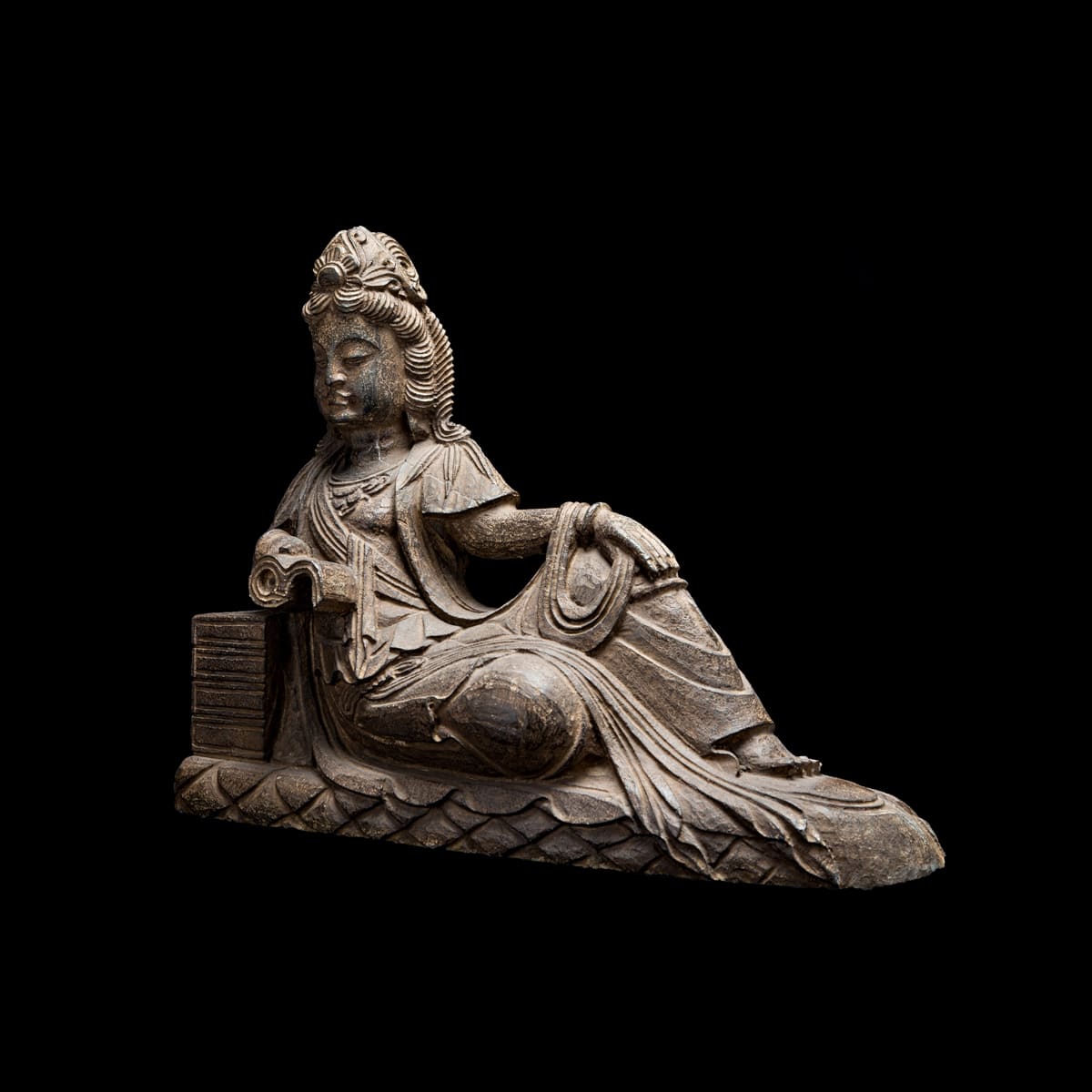 Stone Reclining Guanyin, 1800 CE - 1900 CE