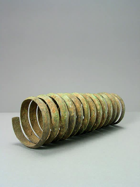 Cross Rivers Copper Spiral Currency Bracelet, 16th Century CE - 18th Century CE