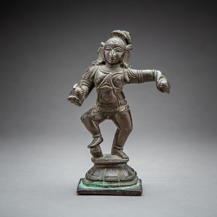 Bronze Figure of a Dancing Krishna, 1700 CE - 1800 CE