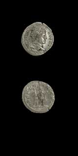 Silver Denarius of Emperor Caracalla, 210 CE - 213 CE