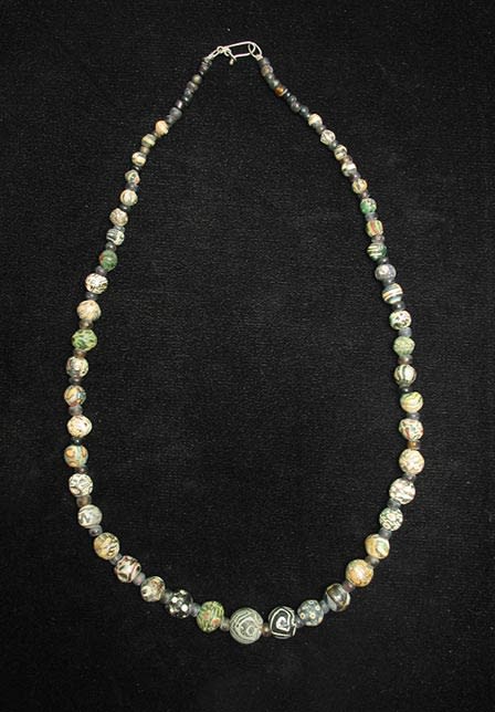 Antique Glass Bead Necklace, 600 BCE - 600 CE
