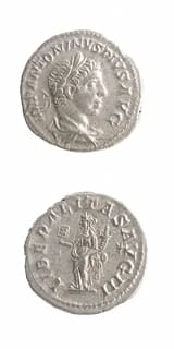 Silver Denarius of Emperor Elagabalus, 220 CE - 222 CE