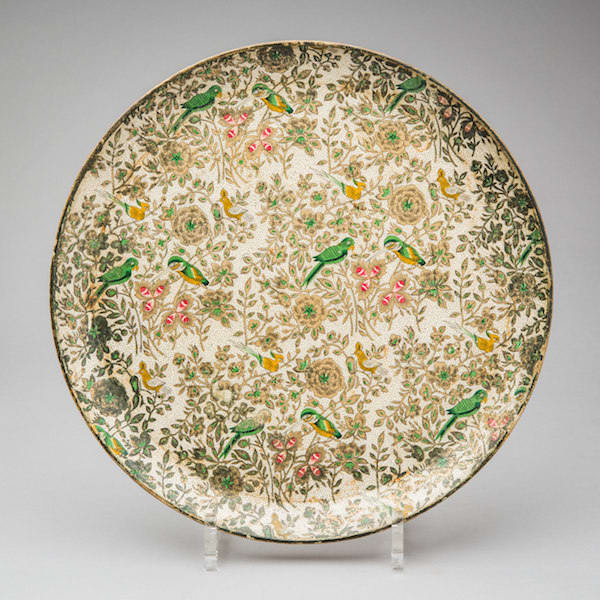 Alfred E. Knobler paper mache plate