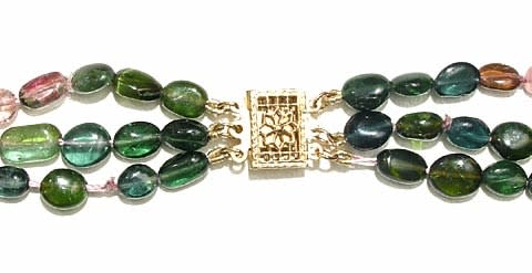 Mixed Tourmaline Bead Necklace